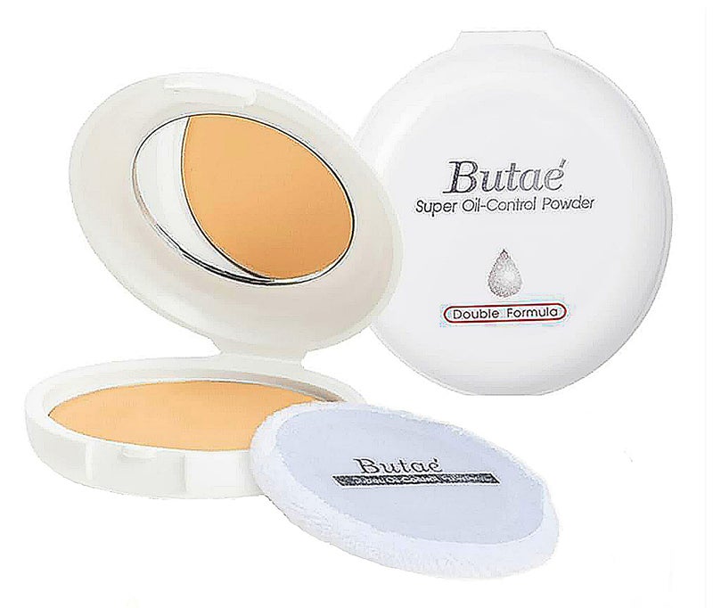 BUTAE Super Oil Control Face Compact Foundation Powder loose Translucent Perfect Skin Smooth Oil-free Pressed Pale Natural Lightweight long-lasting & Makeup Matte 0.50 Oz (14g) - Image 1